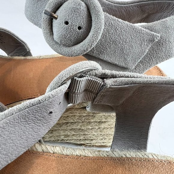 Halogen Suede Leather Emery Espadrilles Sandals - Picture 6 of 11